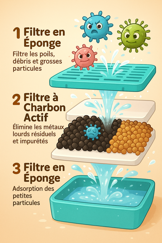 HydraJoy™ – Fontaine à Eau Intelligente Sans Fil 2.2L