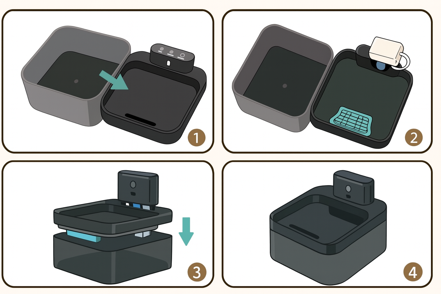 HydraFilters™ – Pack de 3 Filtres de Rechange pour Fontaine HydraJoy™